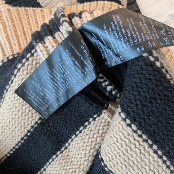 COS womens  Black and beige striped Sweater - Picture 4 of 5